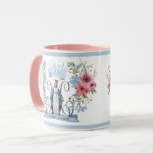 Mug Nom de Marie Vierge religieuse Mère Florale (Devant gauche)