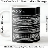 Mug Nom de message caché de préférence de café 101W él