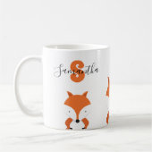 Mug Nom de monogramme Fox (Gauche)