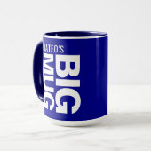 Mug Nom de nouveauté personnalisé et initiale | Big Na (Devant gauche)