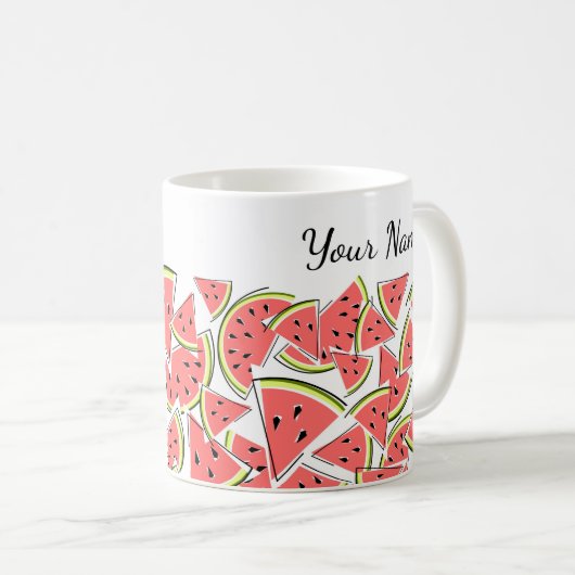 Mug Nom de pastèque (Devant droit)