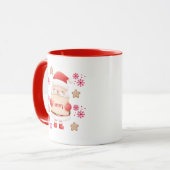Mug Nom de Père Noël rouge mignon (Devant gauche)