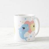 Mug Nom de plage de requin mignon pour enfants (Devant droit)