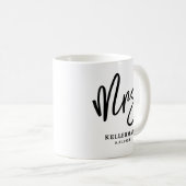 Mug Nom de script personnalisé Mme. (Devant droit)