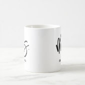 Mug Nom de script personnalisé Mme. (Centre)