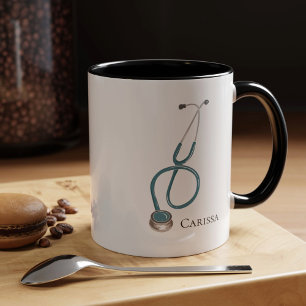 Mug Nom de stéthoscope Médicale assistant personnalisé