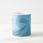 Mug NOM DE SURF DE VAGUE D'OCÉAN MONOGRAMÉ personnalis (Centre)