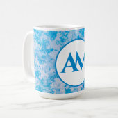 Mug Nom de surface de la planète de glace bleue et bla (Devant gauche)