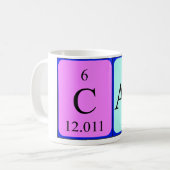 Mug nom de table périodique de la baie (Devant gauche)