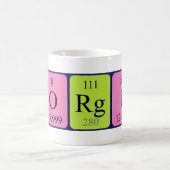 Mug nom de table périodique Georgio (Centre)