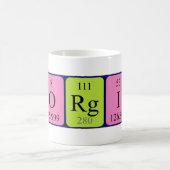 Mug nom de table périodique Georgios (Centre)