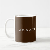 Mug Nom de texte personnalisé Modèle de conception sim (Gauche)
