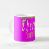 MUG NOM DE THERESA ROSE D'OR CONÇUE (Devant gauche)