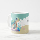 Mug Nom de tortue mignonne pour enfants (Devant gauche)