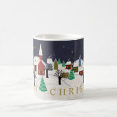 Mug Nom décoré d'un monogramme d'art populaire de (Centre)