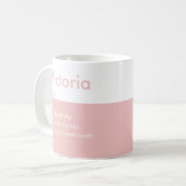 Mug Nom Définition Café Musique (Devant gauche)
