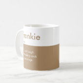 Mug Nom Définition Café Musique (Devant gauche)