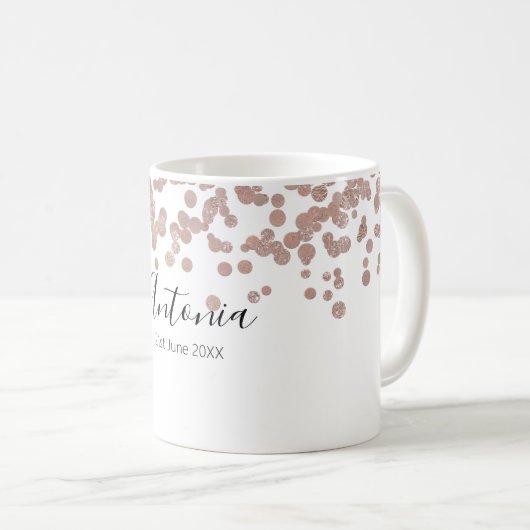 Mug Nom d'élégant écriture Anniversaire  (Devant droit)