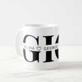 Mug Nom d'enfant personnalisé GIGI (Devant gauche)