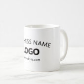 Mug Nom d'entreprise modifiable, site Web et logo télé (Devant droit)