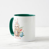Mug Nom des oeufs de lapin lapin de Pâques (Devant gauche)