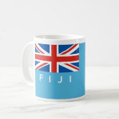 Mug nom des textes de drapeau de pays du Fiji (Devant gauche)