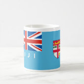Mug nom des textes de drapeau de pays du Fiji (Centre)