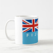 Mug nom des textes de drapeau de pays du Fiji (Gauche)