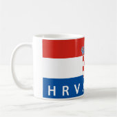 Mug nom des textes de hrvatska de pays de drapeau de (Gauche)