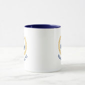 Mug Nom du bateau Ancre nautique Gold Style Laurel Mar (Centre)