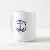 Mug Nom du bateau et Ancre Marine ID619 (Devant gauche)