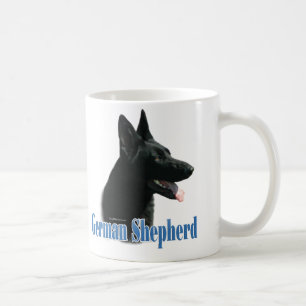 Mug Nom du berger allemand (noir)