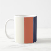 Mug Nom du bloc de couleur Bleu Vert rose (Gauche)