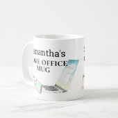 Mug Nom du bureau principal Aquarelle Téléphone (Devant gauche)