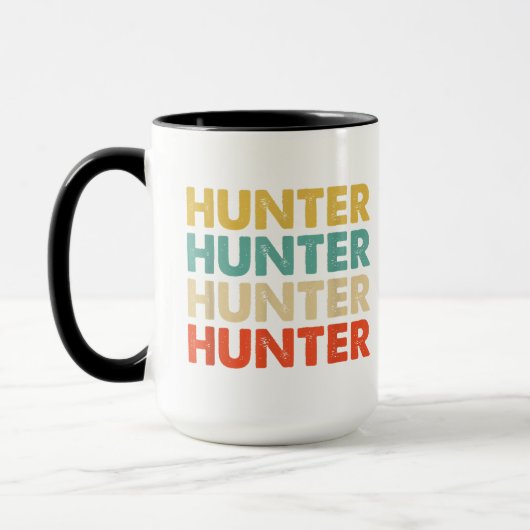 Mug Nom du chasseur Chemises et cadeaux Nom du chasseu (Gauche)