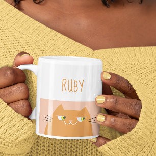 Mug Nom du Chat Orange