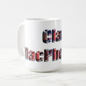 Mug Nom du clone de Tartan Macpherson (Devant gauche)