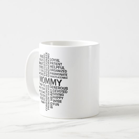 Mug Nom du cloud Mommy Word (Devant gauche)