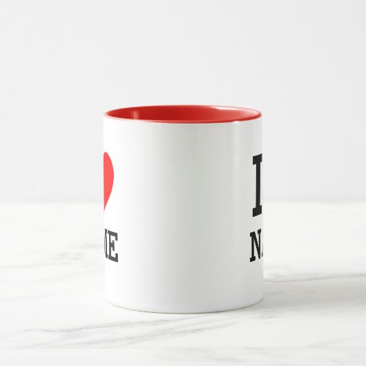 Mug Nom du coeur (Centre)