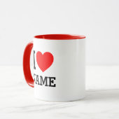 Mug Nom du coeur (Devant gauche)