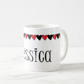 Mug Nom du coeur de Jessica (Devant droit)