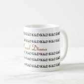 Mug Nom du couple personnalisé (Devant droit)