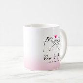 Mug Nom du couple Saint-Valentin Promise Pinky (Devant droit)