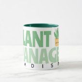 Mug Nom du gestionnaire du Plante personnalisé Cactus  (Centre)