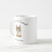 Mug Nom du jeu de mots de la Llama (Devant gauche)