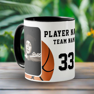 Mug Nom du joueur de basket-ball Numéro Équipe 2 Photo