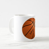 Mug Nom du joueur de basket-ball personnalisé (Devant gauche)