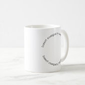 Mug Nom du logo de l'entreprise Slogan Minimalist Prof (Devant droit)