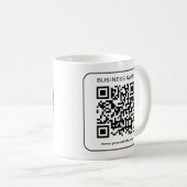Mug Nom du logo de l'entreprise Url Code QR Modèle cli (Devant droit)