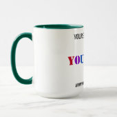 Mug Nom du logo professionnel personnalisé Site Web Mu (Gauche)